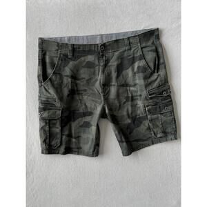 Camo Cargo Shorts Mens 40 Jungle Military Utility Streetwear Iron Clothing